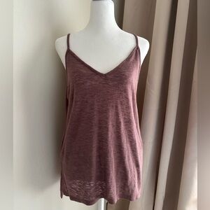 MUDD Mauve Sleeveless V-neck Spaghetti Strap Cami, size M